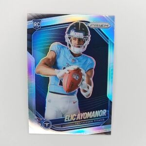 Elic Ayomanor ~ 2025 Prizm ~ Rookie ~ Silver ~ Variation